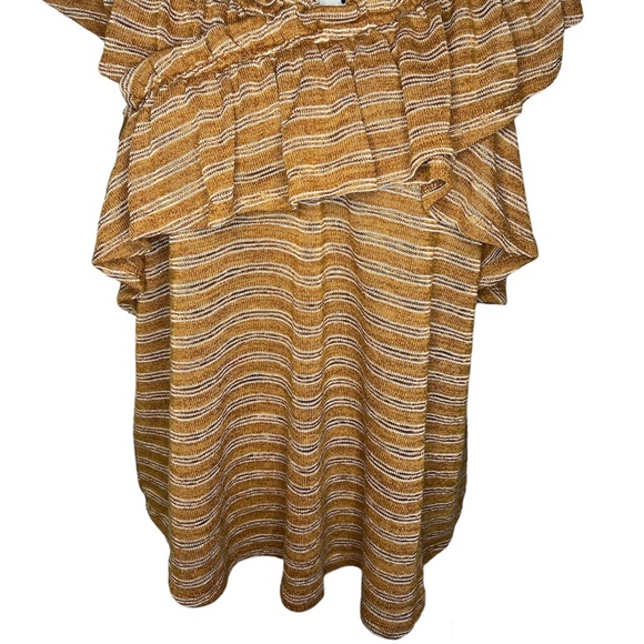 Maurice’s Ruffled Stripe Criss Cross Top Size XL - Picture 3 of 7